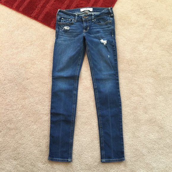 Hollister Jeans Hollister Juniors S Denim Distressed Skinny Jeans